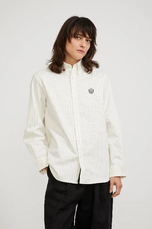 Classic Boyfriend Shirt White Stripe