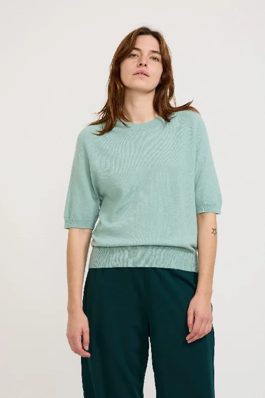 Wool Cashmere T-Shirt Knit Moss